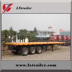 Sinotruk 3 Axles Flatbed Container Semi Trailer thumbnail-3