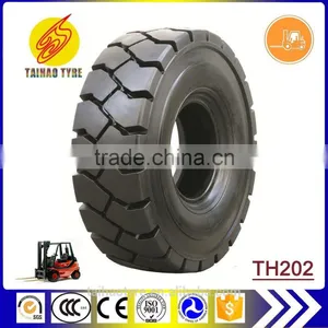 China Direct Factory TH202 Linde Bias Forklift Tyres Industrial Tyres Forklift Tyres 5.00-8 5.00x8 thumbnail-1