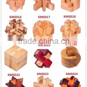Factory Customize Wooden Luban IQ Test 3D Puzzle With Football Shape thumbnail-5