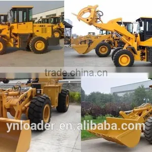 1.1CBM Yineng Loader Shan Dong Cat Engine YN Wheel Loader With Grass Grasper /clamp Shan Dong thumbnail-3