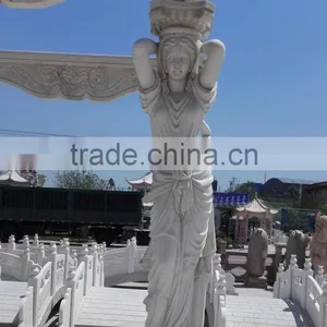 Hand Carved White Marble Statue Design Long Gazebo thumbnail-3