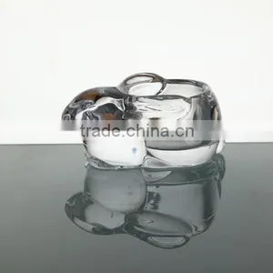 Hand Made Mexico Crystal Cut Glass Candle Holder thumbnail-1