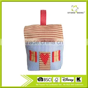 Store More Creative Design House Shape Fabric Stone Filling Door Stops thumbnail-1