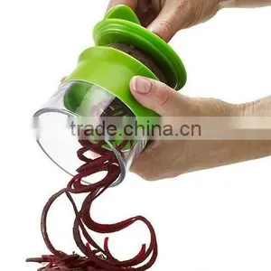 Food Grade Staniless Steel Fruit Vegetable Magic Handheld Spiralizer thumbnail-1