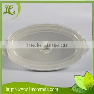 Microwave Plastic Oval Crisper thumbnail-1