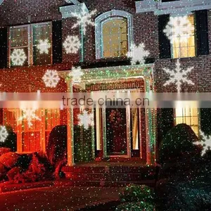 Waterproof Moving Snow Laser Projector Lamps Snowflake LED Stage Light For Christmas Party Landscape Light Garden Lamp Outdoor thumbnail-3