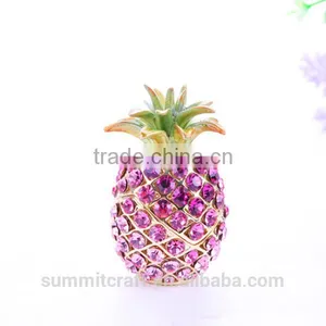 Wedding Take Away Gifts Artificial Diamante Mini Metal Pineapple Figurine thumbnail-2