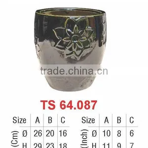 Vietnam Glazed Indoor Ceramic Pots thumbnail-1