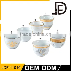 Pocelian 60cc/90cc/120c150 Arabic Cawa Cup Ceramic Small Coffee Cup With Normal Printing thumbnail-6