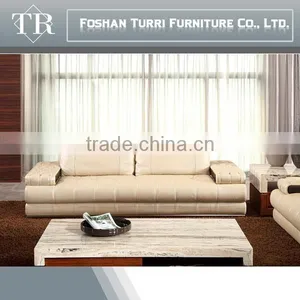 Luxury Home Furniture Brighted Colored Italian Leather Sofa Set thumbnail-2
