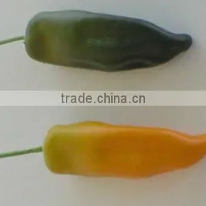 REALISTIC LOOKING & FEELING Green Yellow Pepper Artificial Fruits and Vegetables thumbnail-1