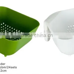 Plastic Colander Mesh Sink Colander Fruit Bowl thumbnail-1