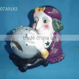 Ceramic Spiritualist Candle Holder/ Halloween Items thumbnail-1
