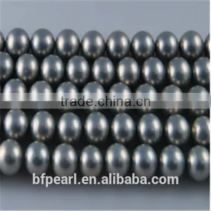 10mm Smoky Round Genuine Shell Pearls Strands Luck Jewelry thumbnail-1