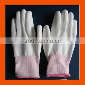 Nylon Knitted Lint Free PU Gloves thumbnail-1