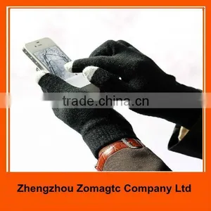 Black Acrylic Touch Screen Gloves For Smartphone ZMR720 thumbnail-1