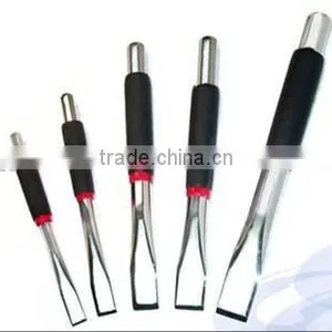 5 PC Chrome Plating Rock Breaker Chisel Set For Stone Color PVC thumbnail-1