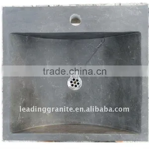 Blue Limestone Countertop Wash Basin thumbnail-1