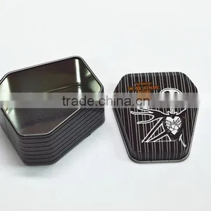 Irregular Hexagon Shaped Tin Box thumbnail-1