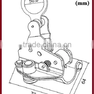 623-2 Steel Zinc Plated Safety Accessory EN352-2 Synthetic Rope Grab thumbnail-3