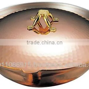 EBM Chiri Nabe Dimpled Copper Cooking Pot Induction Copper Pots thumbnail-1