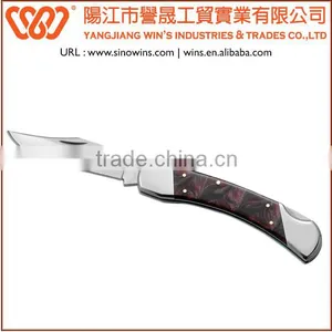 A22150 Partial Serrated Blade Folding Pocket Knife Metal Folding Utility Knife thumbnail-1