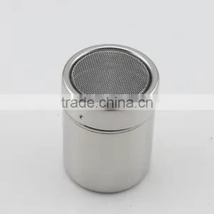 Stainless Steel Dredge Pepper Salt Sugar Spice Fine Mesh Shaker With Cover thumbnail-5