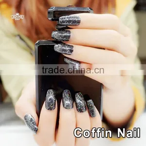 2017 Newair Fresh Design Factory Duppliy Full Cover Coffin False Nail Art thumbnail-2