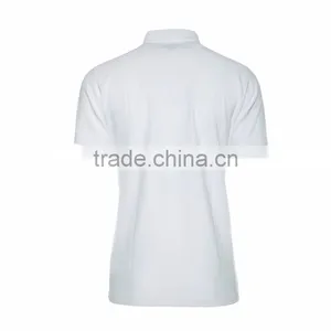 Wholesale Men's Sports Blank Plain White Polo T Shirt Golf Shirt thumbnail-2