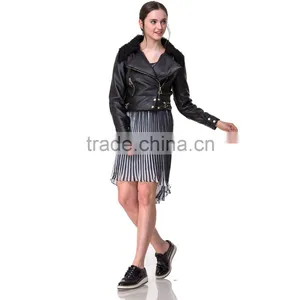 Guangzhou Domin Fashion Factory Directly Wholesale 2017 Ladies Winter Jacket thumbnail-2