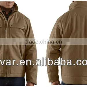 Men Heavy Winter Casual Canvas Quilted Woodward Traditional Jacket thumbnail-1