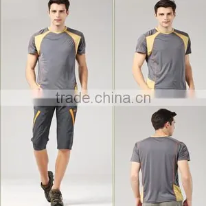 2017 Casual 100%polyester Micro v Neck Short Sleeve Mens t Shirt thumbnail-3