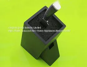High Quality Free Insert MDF/ Wooden/Bamboo Square Knife Block thumbnail-1