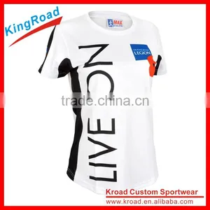 2016 Custom New Style Women's Loose Running Vest/shirt in Round/V Neck thumbnail-2