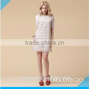 Pierced 3/4 Long Sleeve Designer One Piece Dress thumbnail-1