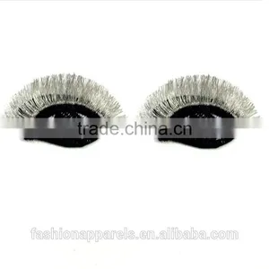 Custom High Quality Embroidered Golden Eyelash Eye Patch for Clothes Embroidery Patch Made in China Choose Size/color thumbnail-2