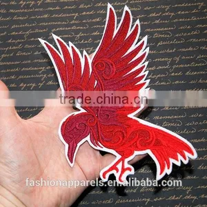Custom High Quality Embroidered Creative Bird Patch for Clothes Embroidery Patch Made in China Choose Size/color thumbnail-4