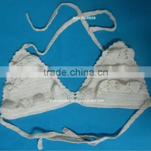 Crochet Bikini Beige thumbnail-1
