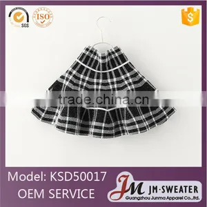 Fashion Formal Design High School Uniform Black Plaid Pleated Skirt thumbnail-1