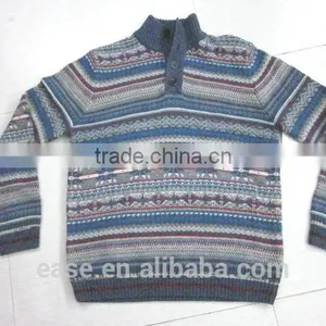 2016 Hot Sell Highest Quality Attractive Custom Design Men'S Intarsia Sweater thumbnail-3