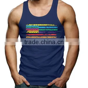 China 100 Cotton Stringer Tank Top Custom,mens Tank Top Fitness thumbnail-5
