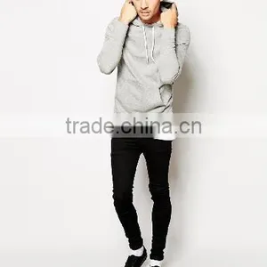 2015 Fashion Simple Design Mens Sweatshirt Extra Long thumbnail-5