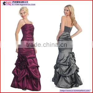 Ballroom Taffeta Trumpet Evening Dress With Pick-up EW4182 thumbnail-1