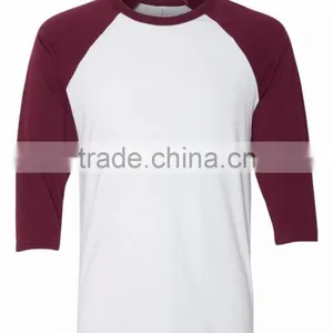Bella+Canvas Unisex 3/4 Sleeve Raglan Baseball Tee - Made From Polyester Cotton Blend and Comes With Your Printed Logo thumbnail-5