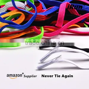Highly Elastic Comfort and Soft Tieless Shoes Laces for Child and Disabled - Muti-Colored No Tie Shoelace Amazon Supplier thumbnail-3