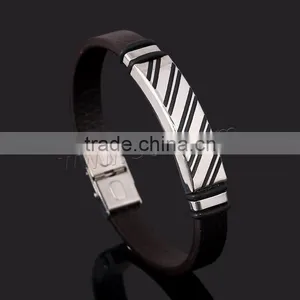 Jewelry Leather Bracelet Mens Leather Bracelet Leather Bracelet Cowhide Bracelet thumbnail-2