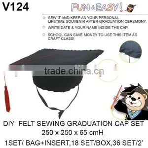 10 Pcs Papaer Craft DIY Black Cardboard Hat thumbnail-3