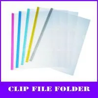 Clear a4 pp Slide Grip Report Cover (transparent Bar) thumbnail-1