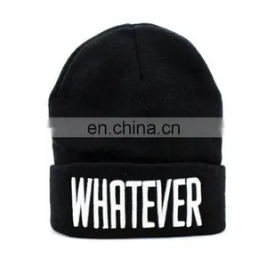 Qianzun Orange and Blue Beanie Hat With Pom Pom thumbnail-2
