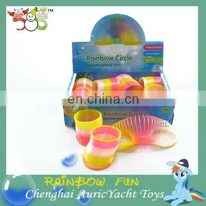Hot Toys for Christmas 2013,plastic Rocking Toys for Kids,kids Spring Toys,neon Color Rainbow Circle Spring ZH0906817 thumbnail-1